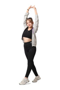 Girls  Zip-Up Sweatshirt â€“ Sporty Contrast Trim Jacket | ANJA Sportswear