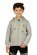 Boys Black Zip-Up Sweatshirt â€“ Sporty Contrast Trim Jacket | ANJA Sportswear