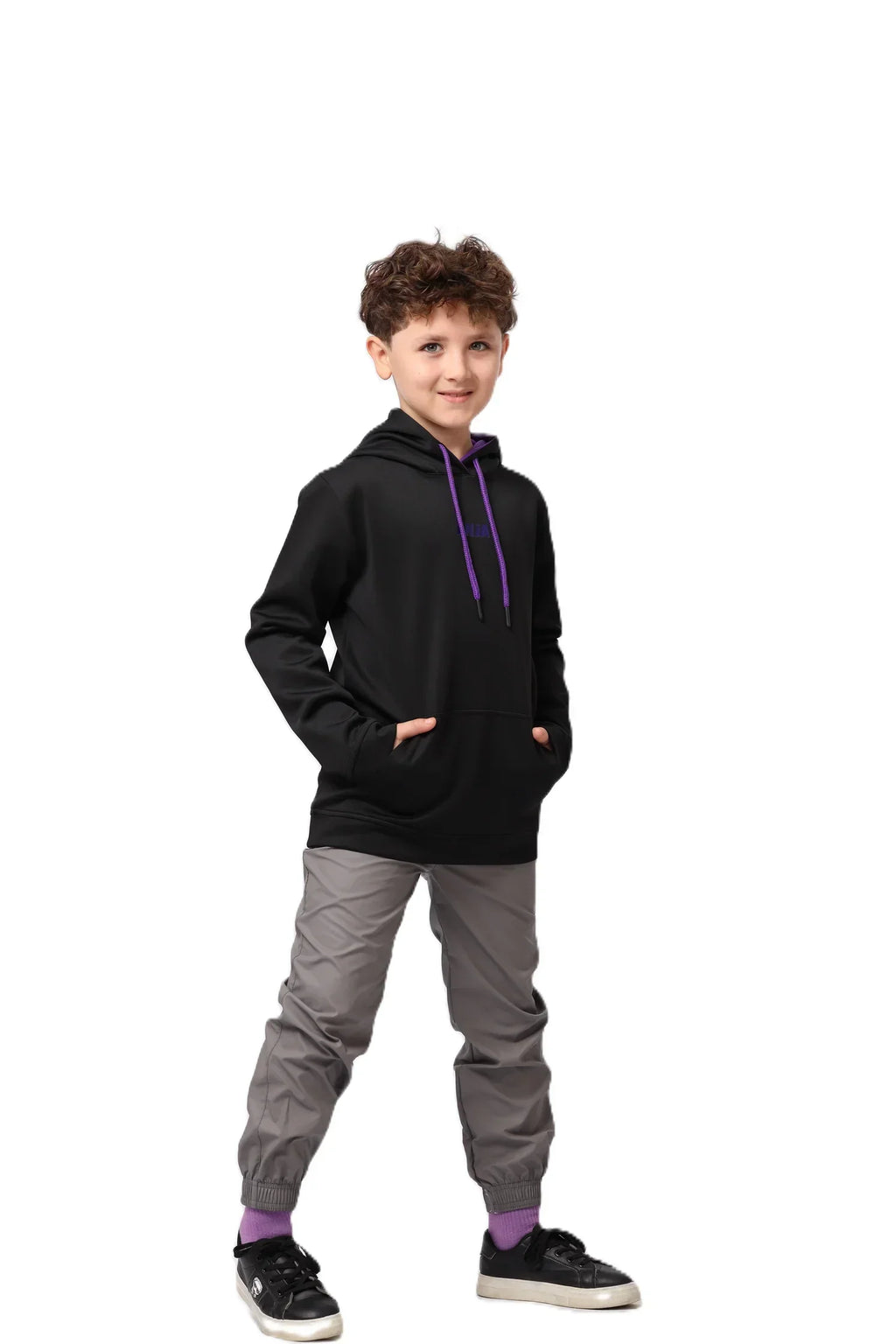 Boys Hoodie â€“ Sporty Pullover with Contrast Drawstrings | ANJA Sportswear
