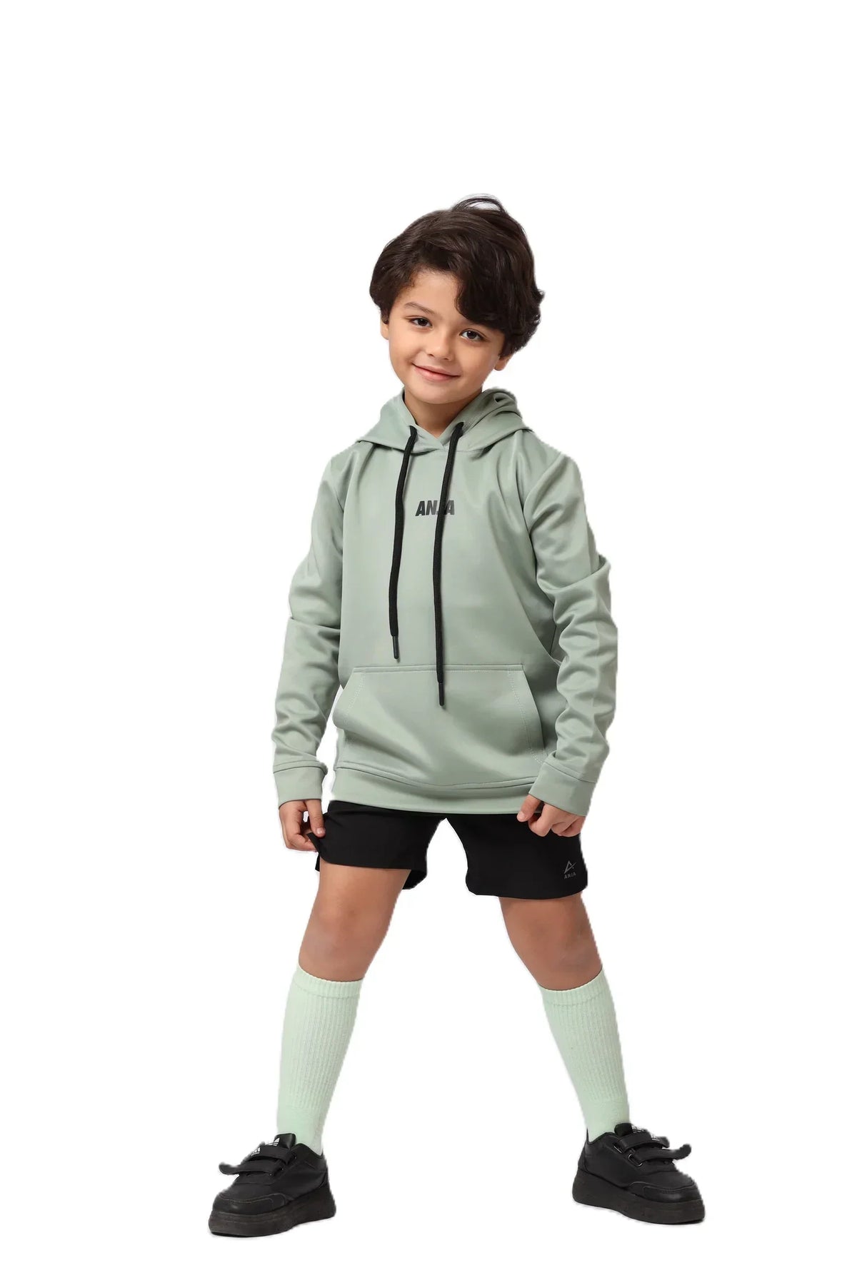 Boys Hoodie â€“ Sporty Pullover with Contrast Drawstrings | ANJA Sportswear