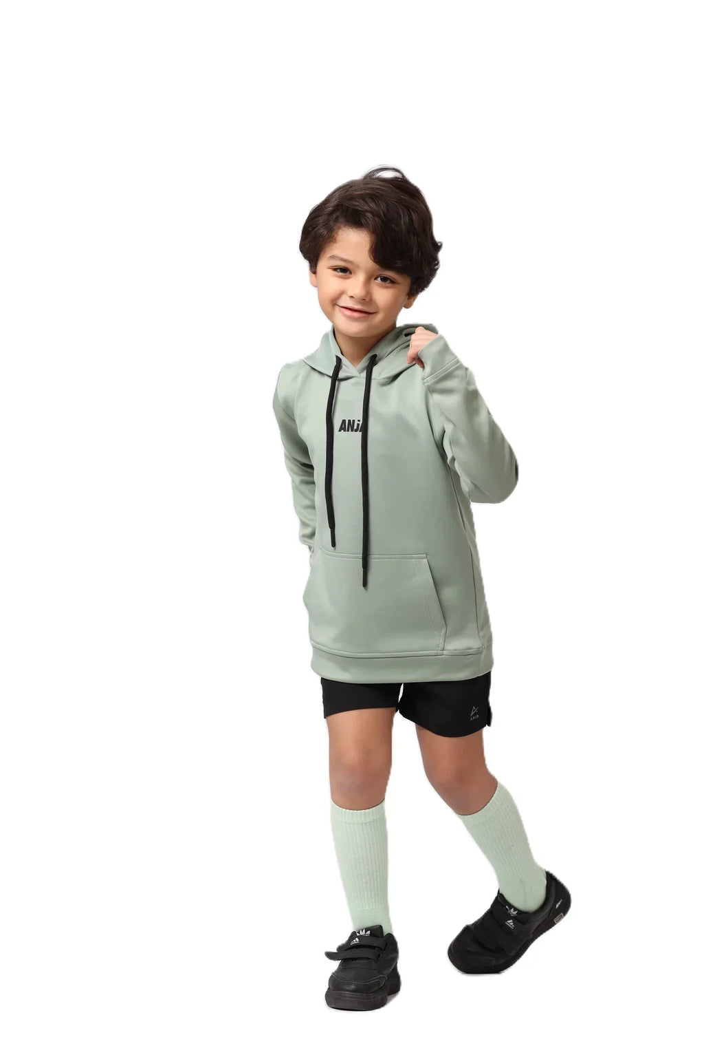 Boys Hoodie â€“ Sporty Pullover with Contrast Drawstrings | ANJA Sportswear