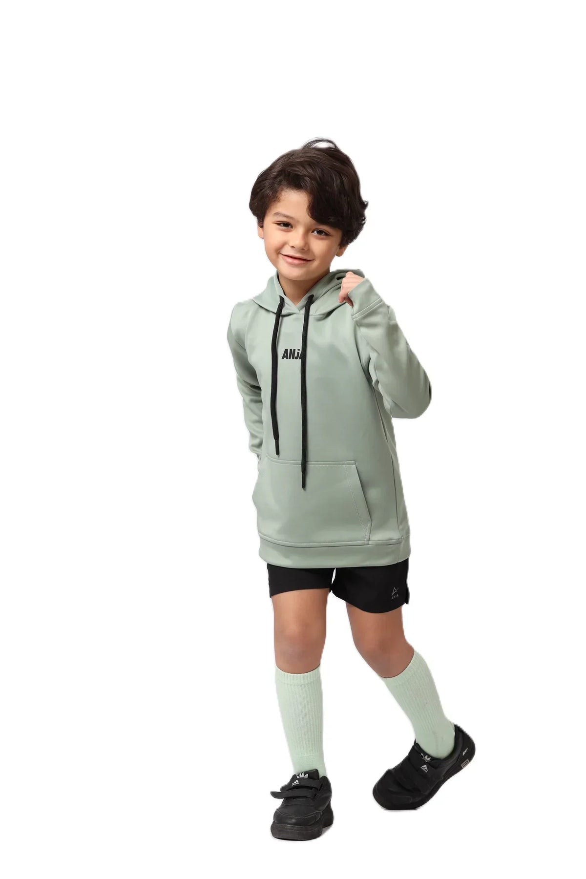 Boys Hoodie â€“ Sporty Pullover with Contrast Drawstrings | ANJA Sportswear