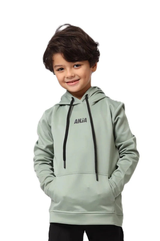 Boys Hoodie – Sporty Pullover with Contrast Drawstrings