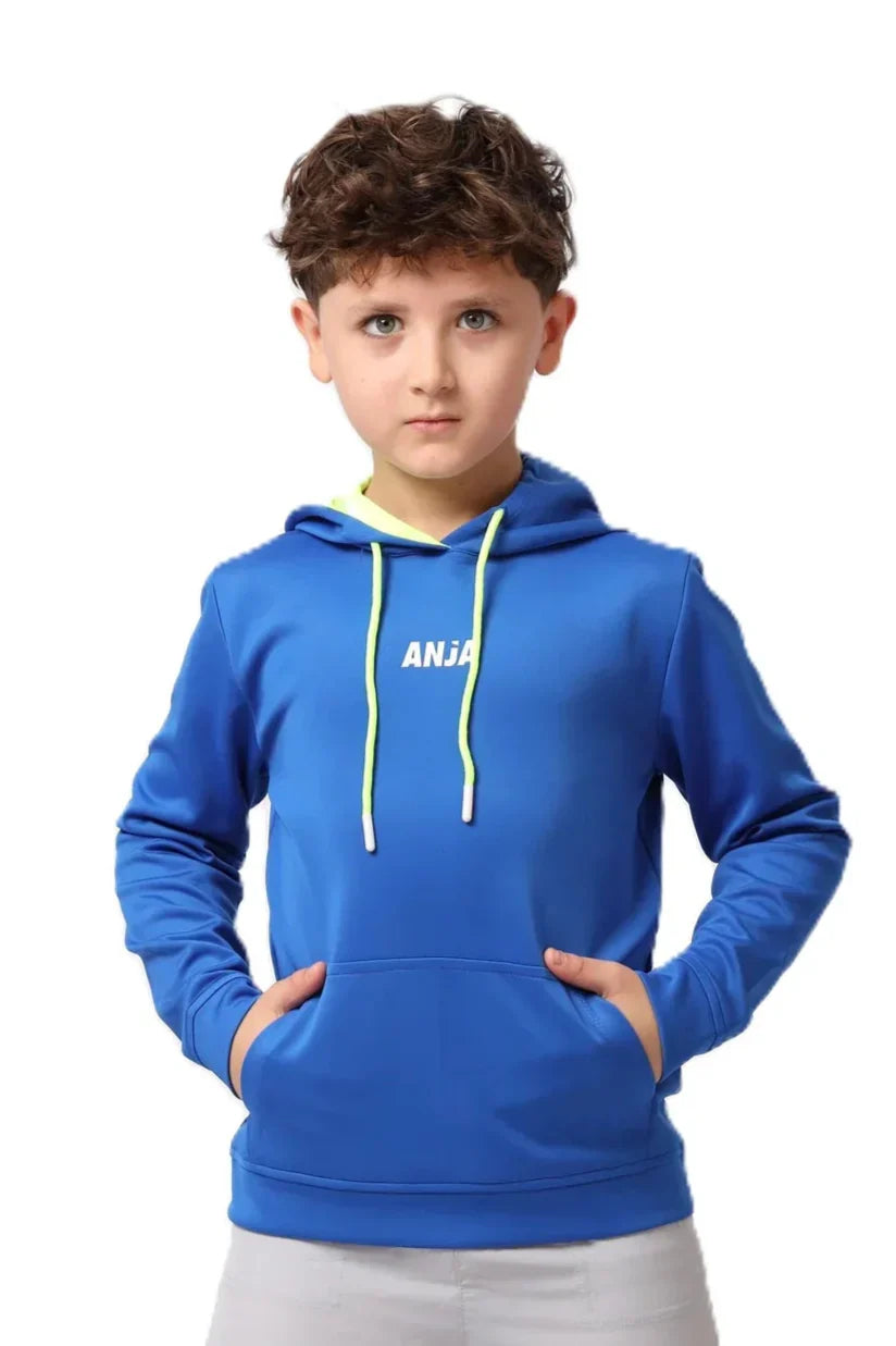 Boys Hoodie â€“ Sporty Pullover with Contrast Drawstrings | ANJA Sportswear