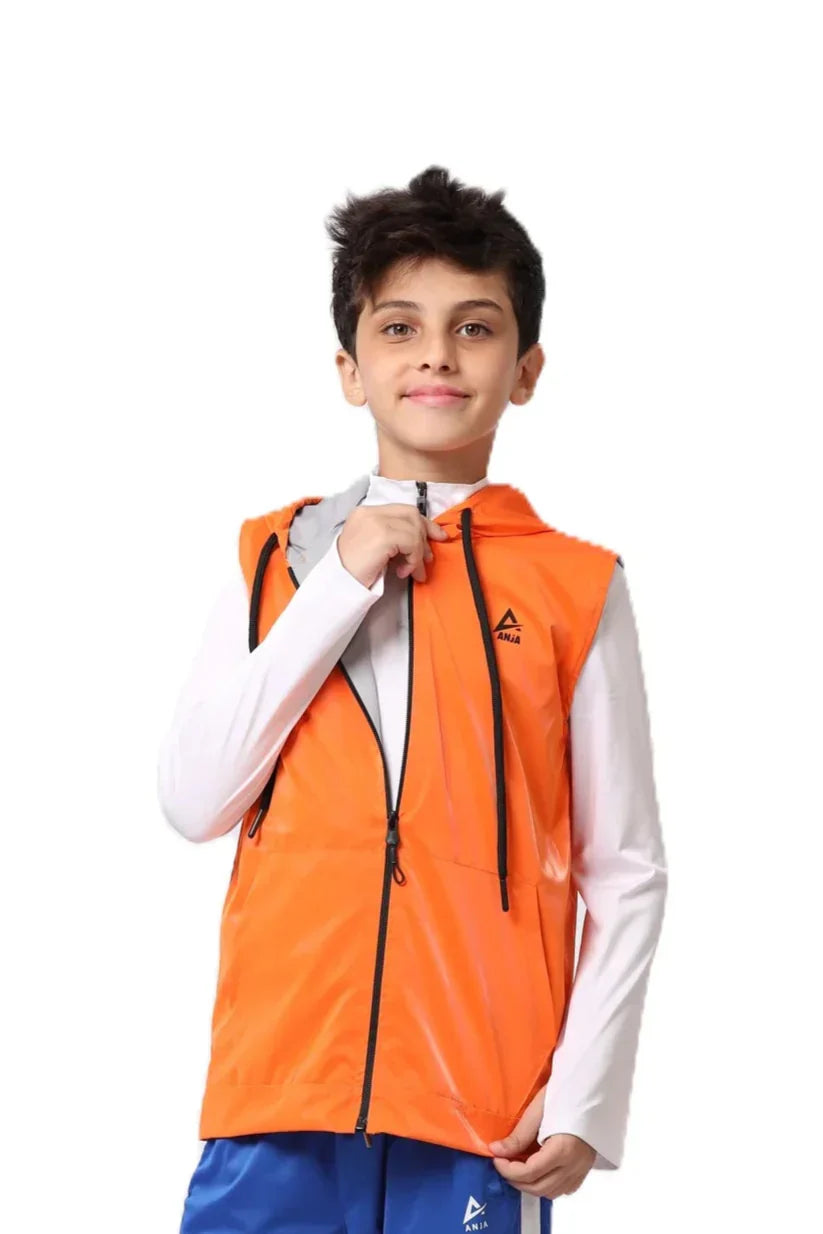 Boys Zip-Up Vest â€“ Sporty Sleeveless Outerwear | ANJA Sportswear