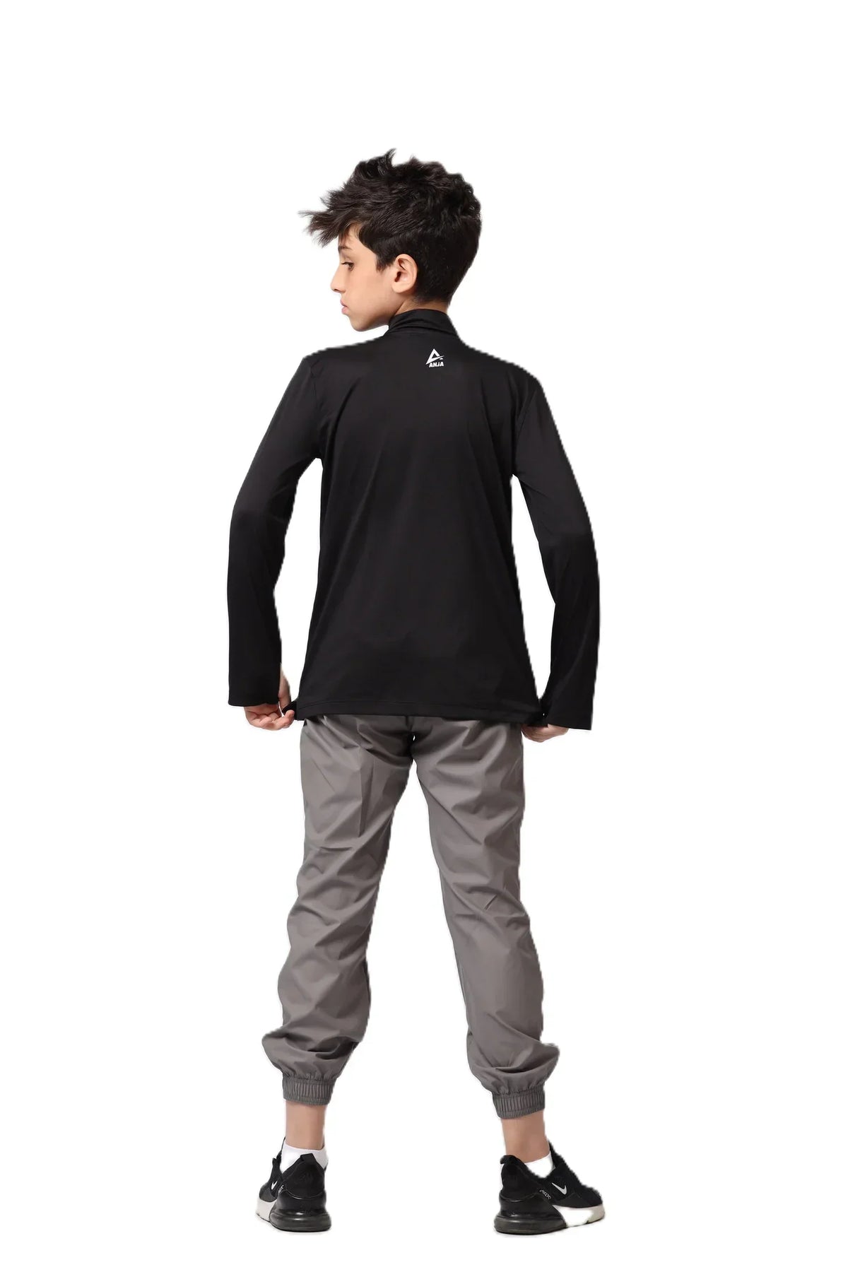 Boys Quarter-Zip Performance Top â€“ Sporty Long Sleeves | ANJA Sportswear