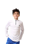 Boys Quarter-Zip Performance Top â€“ Sporty Long Sleeves | ANJA Sportswear
