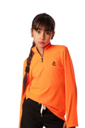 Girls Basic Quarter-Zip Performance Top â€“ Sporty Long Sleeves | ANJA Sportswear