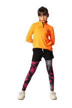 Girls Basic Quarter-Zip Performance Top â€“ Sporty Long Sleeves | ANJA Sportswear