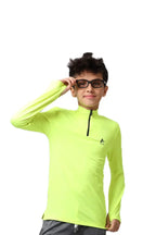 Boys Quarter-Zip Performance Top â€“ Sporty Long Sleeves | ANJA Sportswear