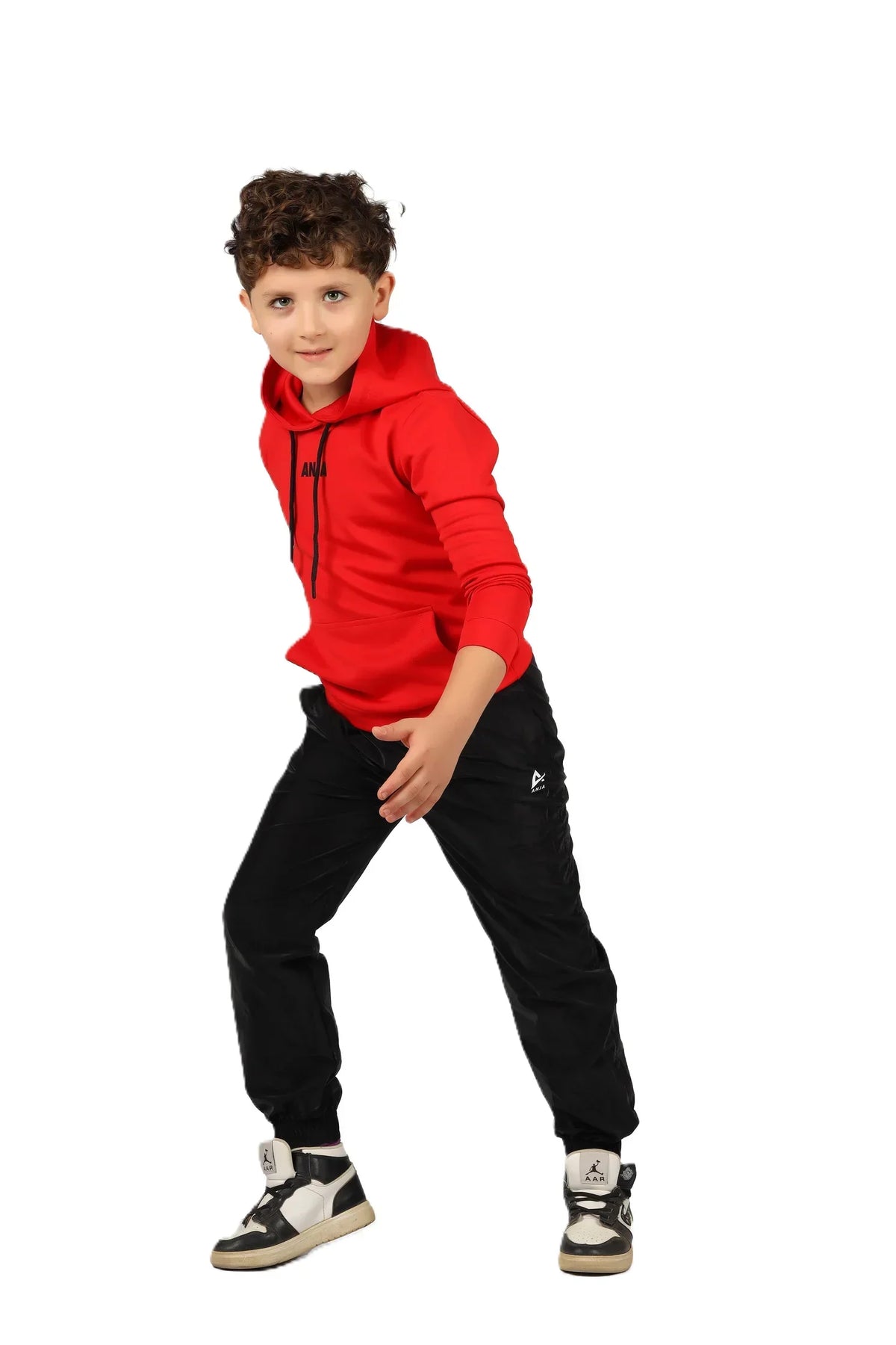 Boys Hoodie â€“ Sporty Pullover with Contrast Drawstrings | ANJA Sportswear