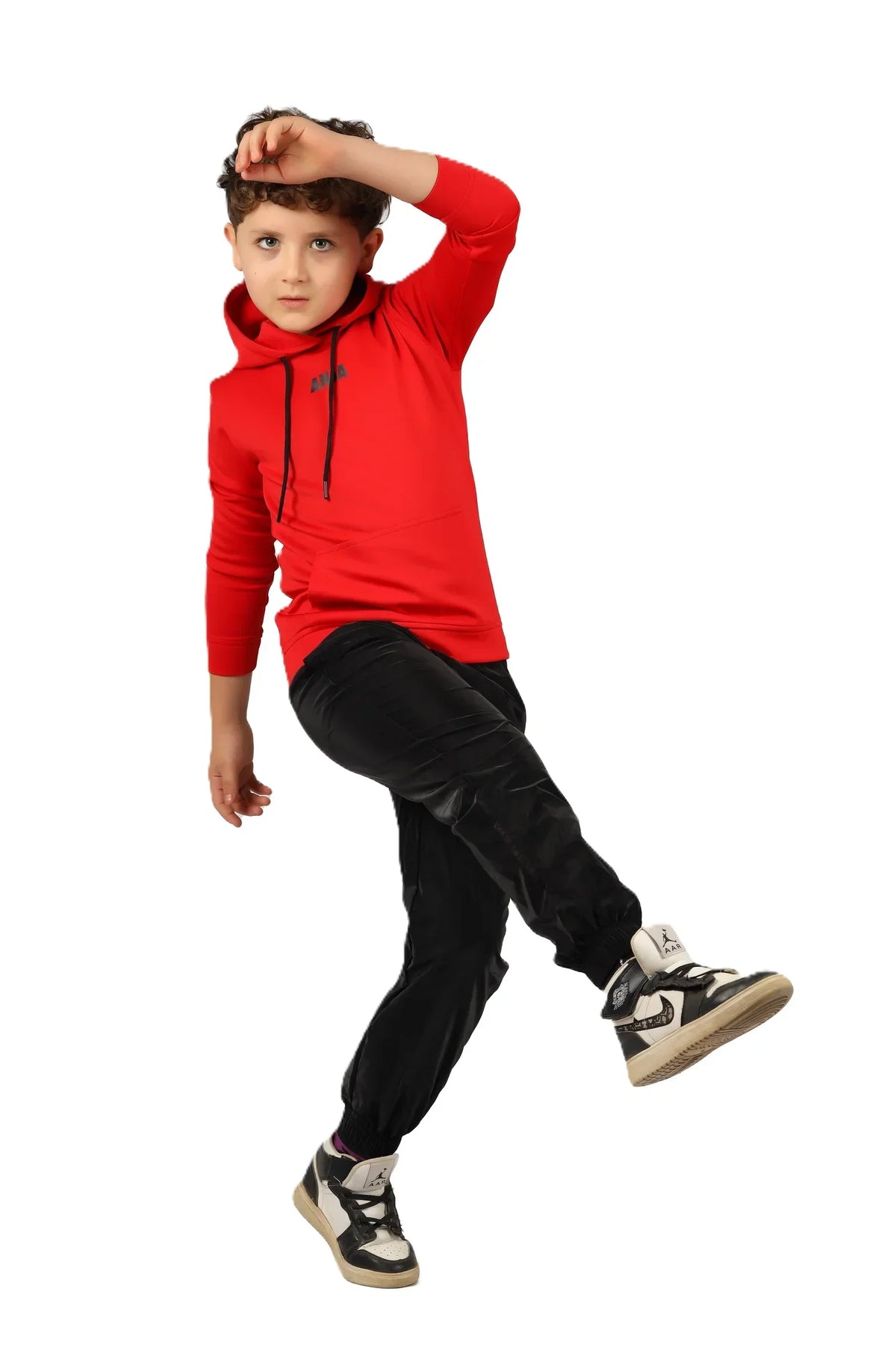 Boys Hoodie â€“ Sporty Pullover with Contrast Drawstrings | ANJA Sportswear