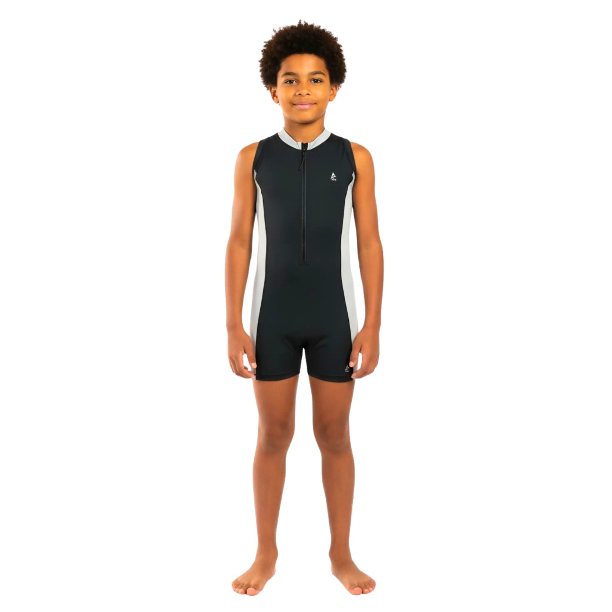 Boys Sleeveless One-Piece Swimsuit – Front Zip | ANJA– anjasportswear