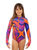 Girls long Sleeve One-Piece Swimsuit | ANJA Sportswear