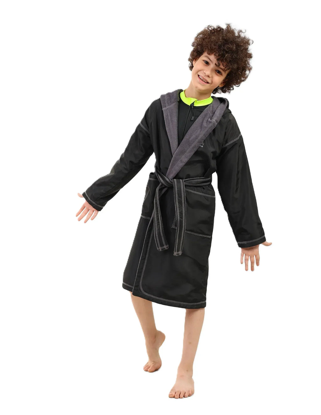 Boys Hooded Swim Robe â€“ Quick-Dry Changing Coat | ANJA Sportswear