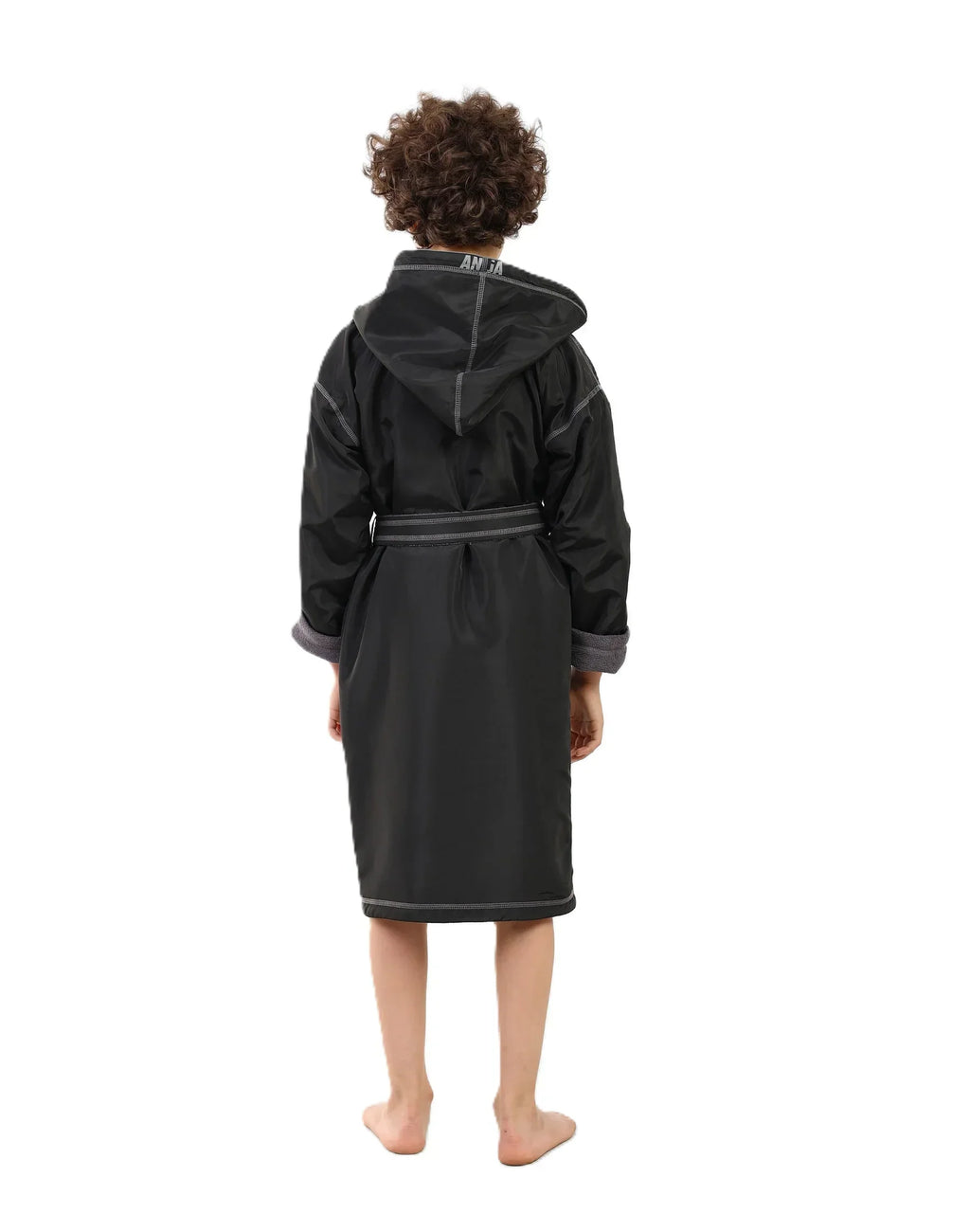 Boys Hooded Swim Robe â€“ Quick-Dry Changing Coat | ANJA Sportswear