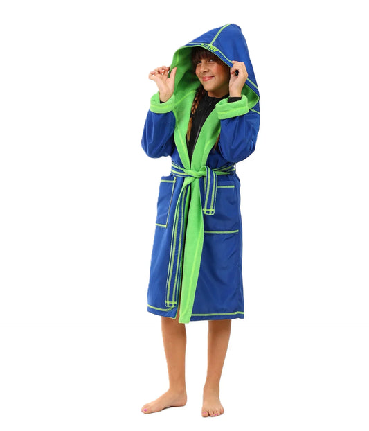 Girls Hooded Swim Robe â€“ Quick-Dry Changing Coat | ANJA Sportswear