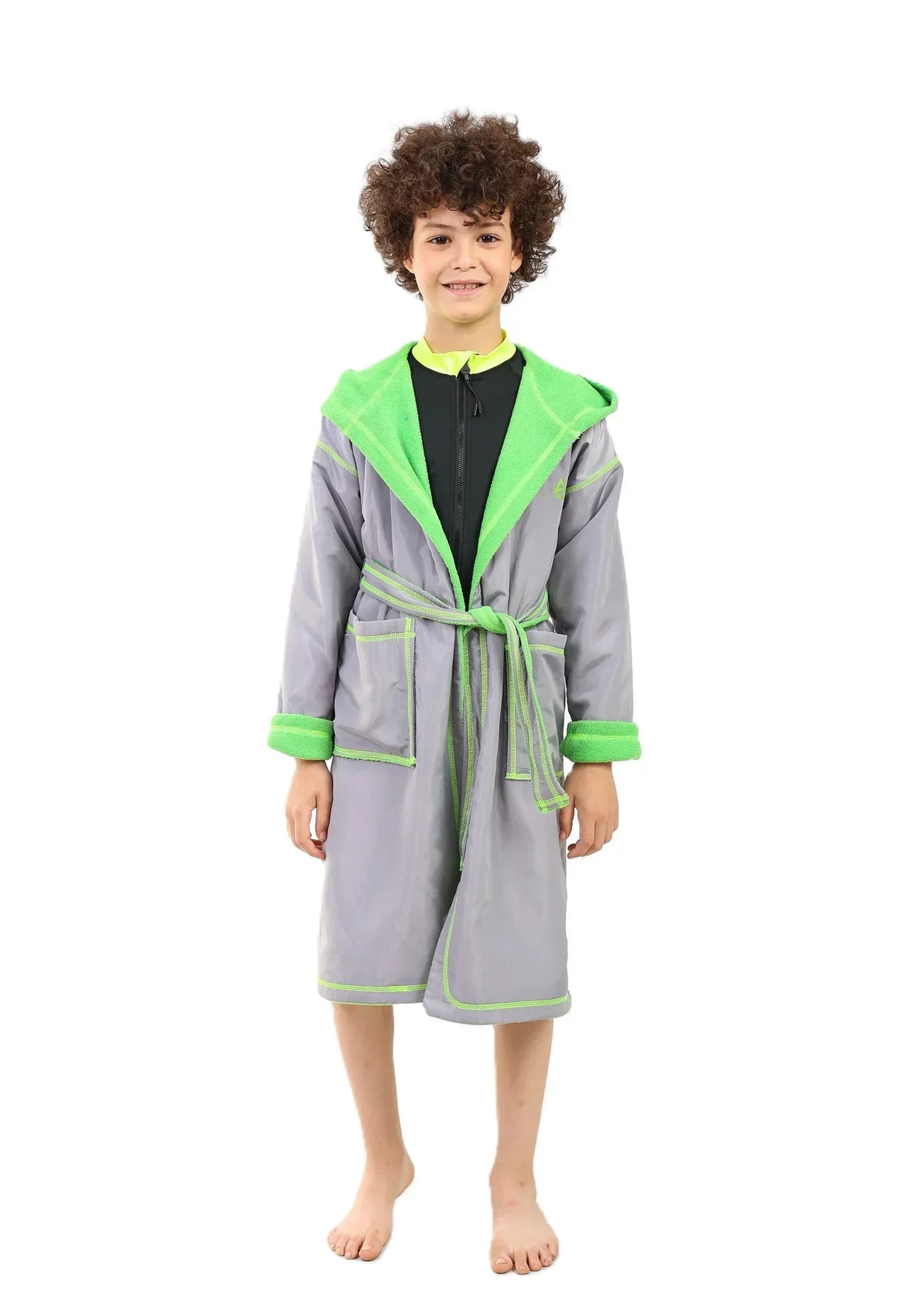 Boys Hooded Swim Robe â€“ Quick-Dry Changing Coat | ANJA Sportswear