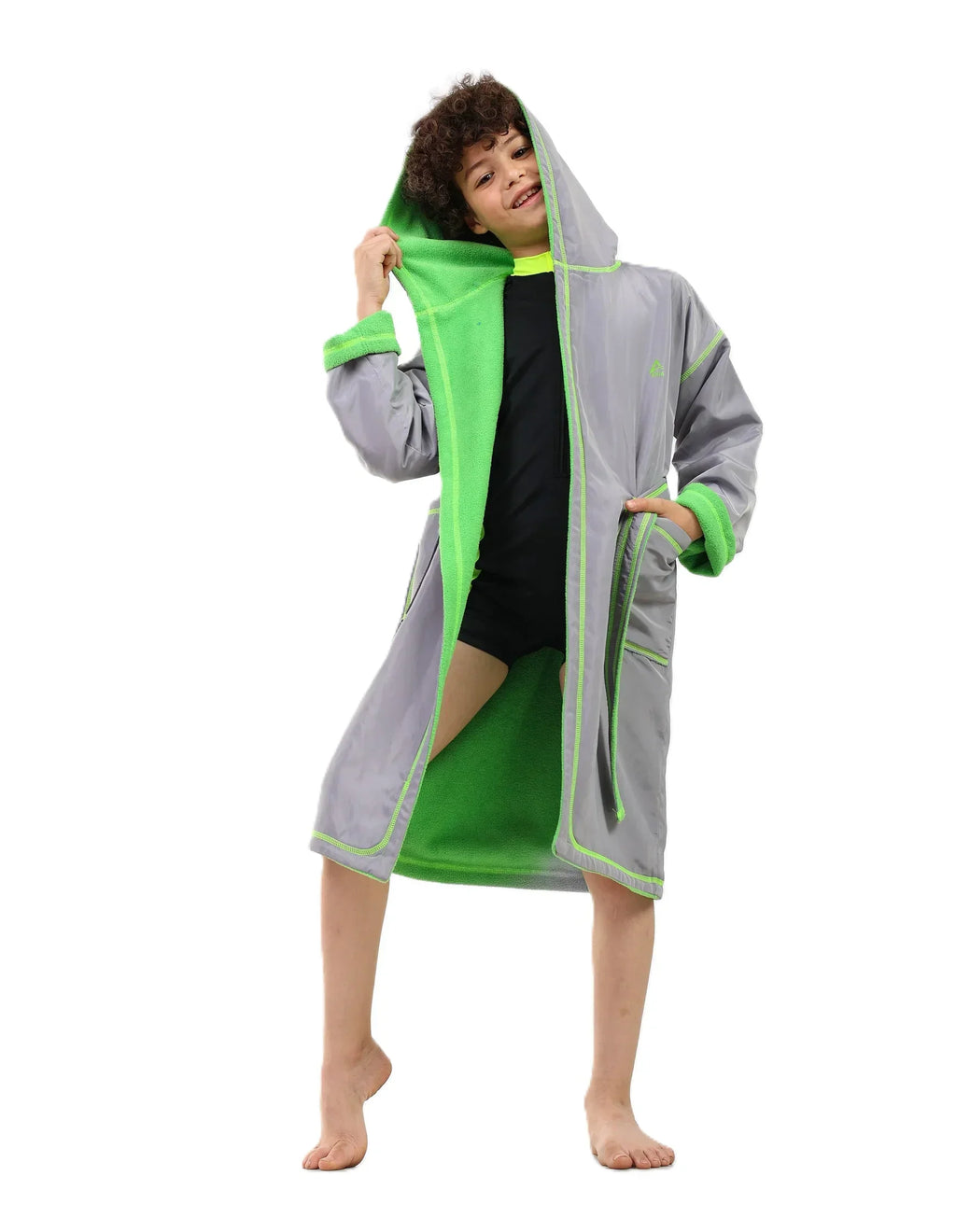 Boys Hooded Swim Robe â€“ Quick-Dry Changing Coat | ANJA Sportswear