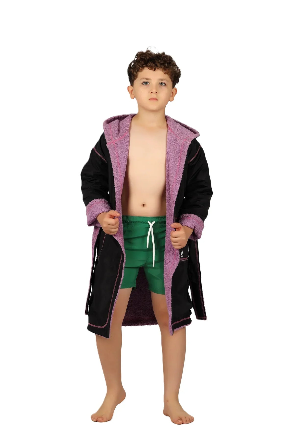 Boys Hooded Swim Robe â€“ Quick-Dry Changing Coat | ANJA Sportswear