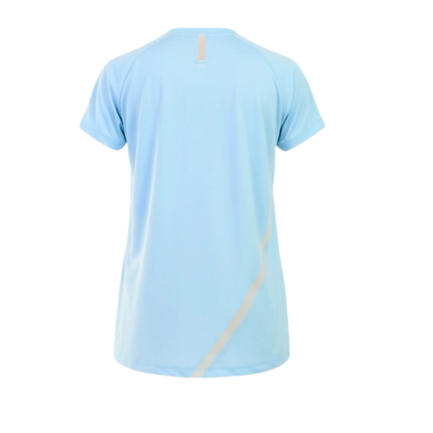 Light blue athletic shirt with a subtle design on a white background