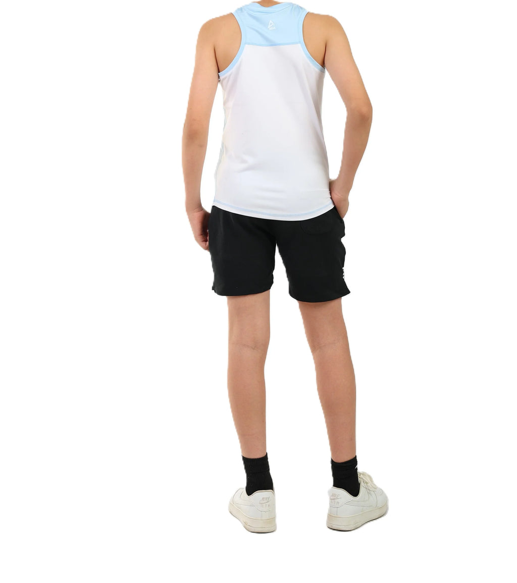 Girls Sleeveless Performance T-Shirt â€“ Two-Tone Top | ANJA Sportswear