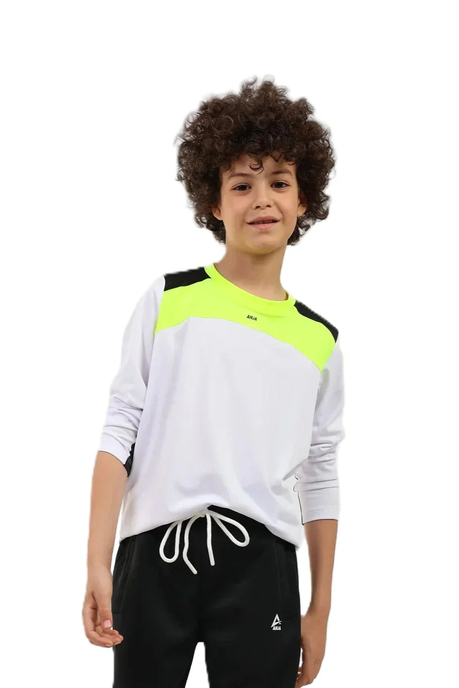 Boys Long Sleeve Performance T-Shirt â€“ with Neon Accents | ANJA Sportswear