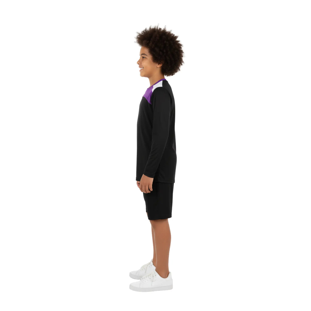 Boys Long Sleeve Performance T-Shirt â€“ with Neon Accents | ANJA Sportswear