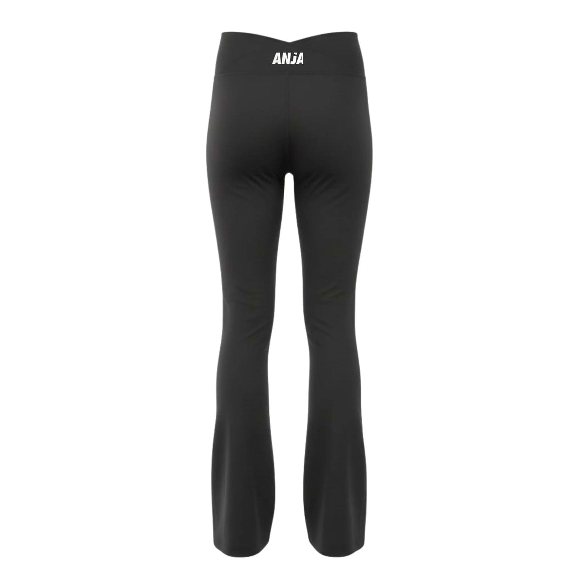 Girls Black Wide Leg Yoga Pants â€“ High Waist Flare Athletic Leggings | ANJA Sportswear