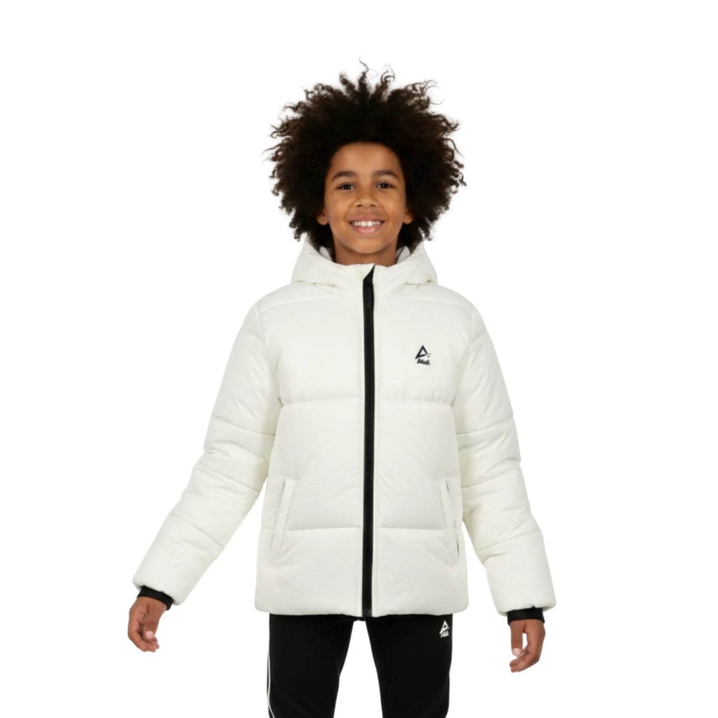 Boys Puffer Jacket – Hooded Quilted Winter Coat with Front Zip
