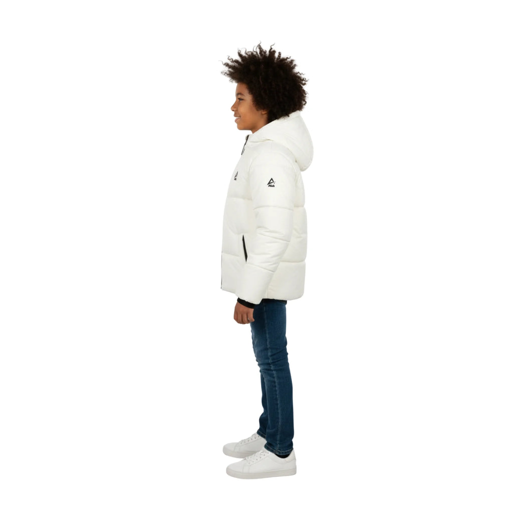 Boys Puffer Jacket â€“ Hooded Quilted Winter Coat with Front Zip | ANJA Sportswear