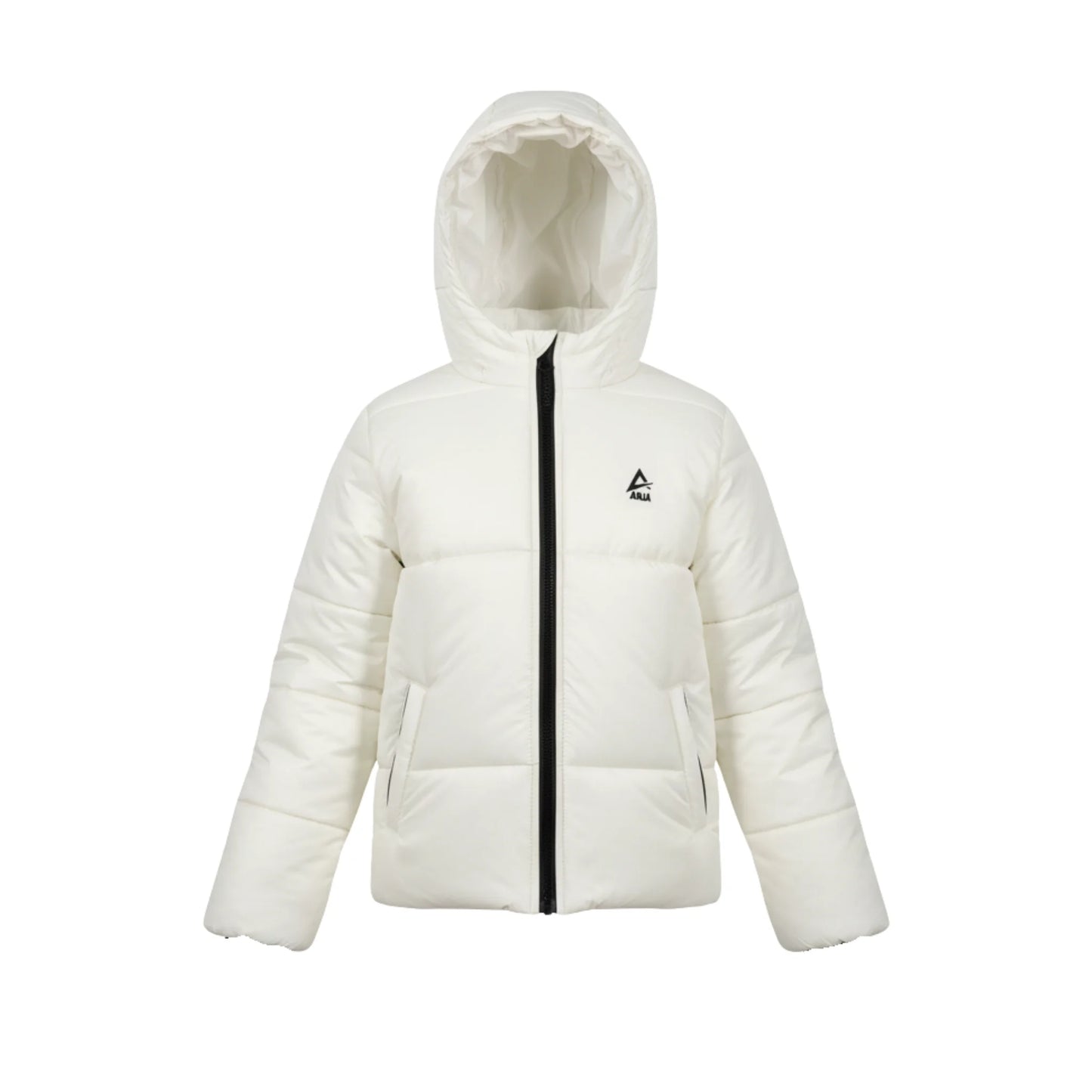 Boys Puffer Jacket – Hooded Quilted Winter Coat with Front Zip