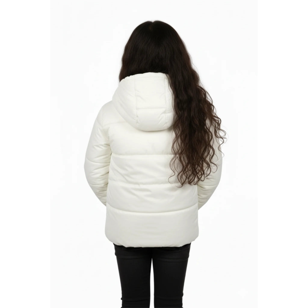 Girls Puffer Jacket â€“ Hooded Quilted Winter Coat with Front Zip | ANJA Sportswear