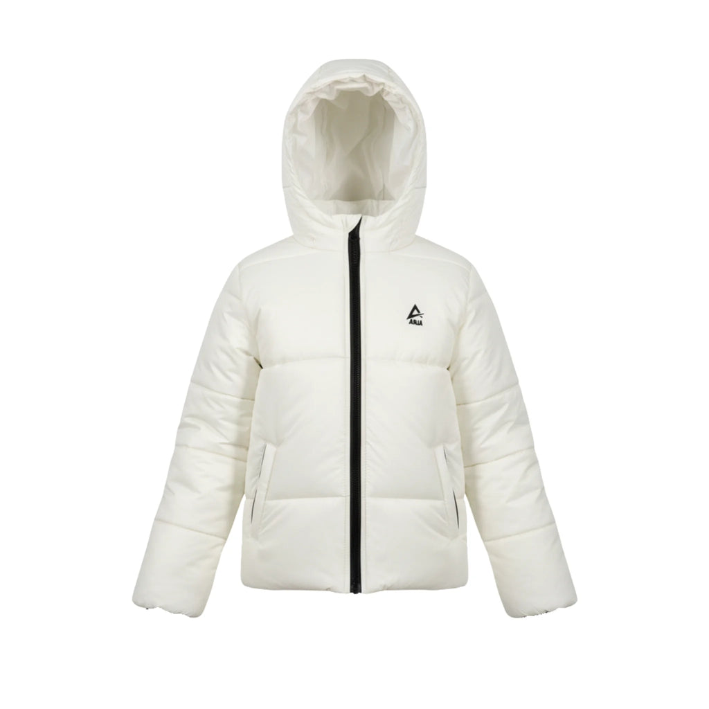 Girls Puffer Jacket â€“ Hooded Quilted Winter Coat with Front Zip | ANJA Sportswear