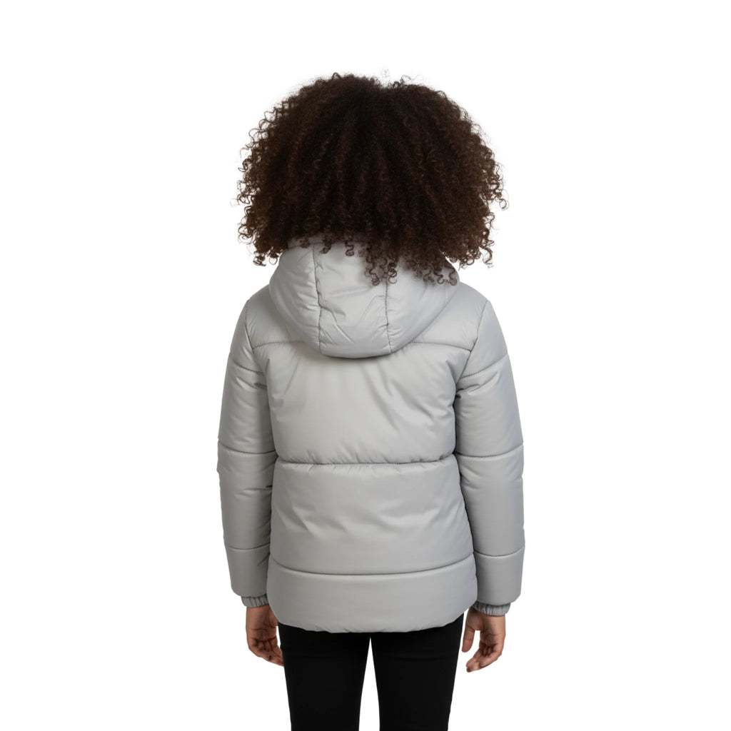 Girls Puffer Jacket â€“ Hooded Quilted Winter Coat with Front Zip | ANJA Sportswear