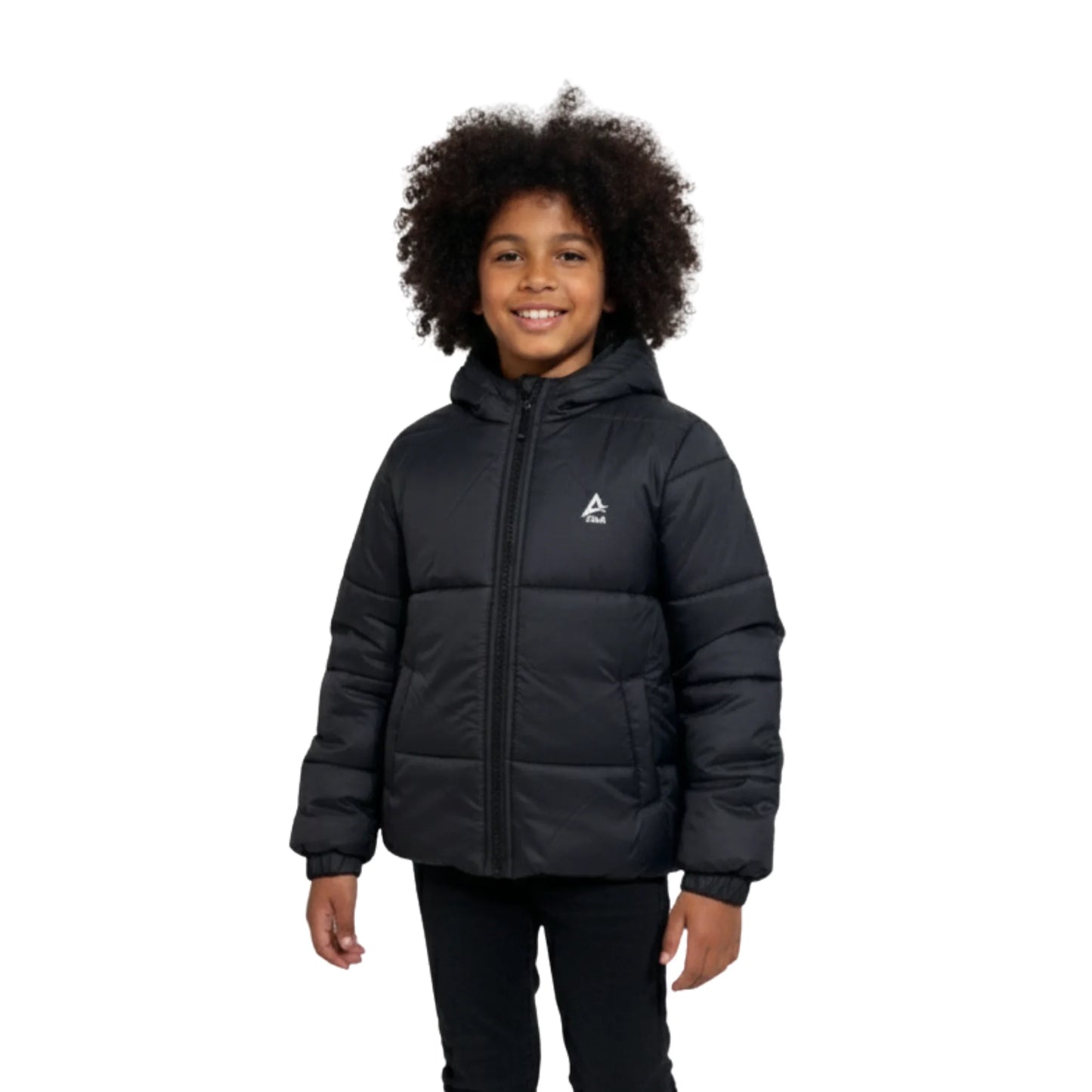 Boys Puffer Jacket – Hooded Quilted Winter Coat with Front Zip