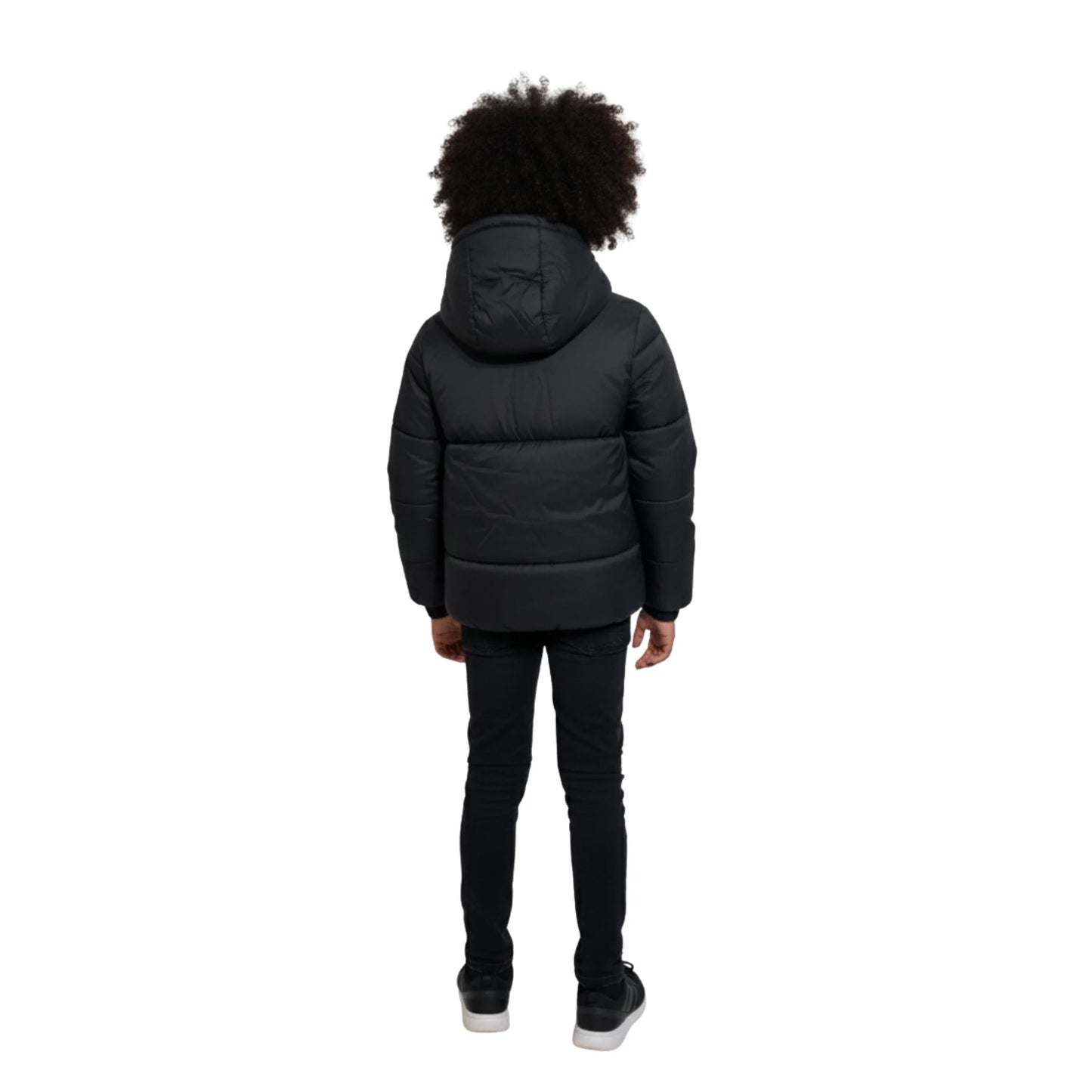Boys Puffer Jacket – Hooded Quilted Winter Coat with Front Zip