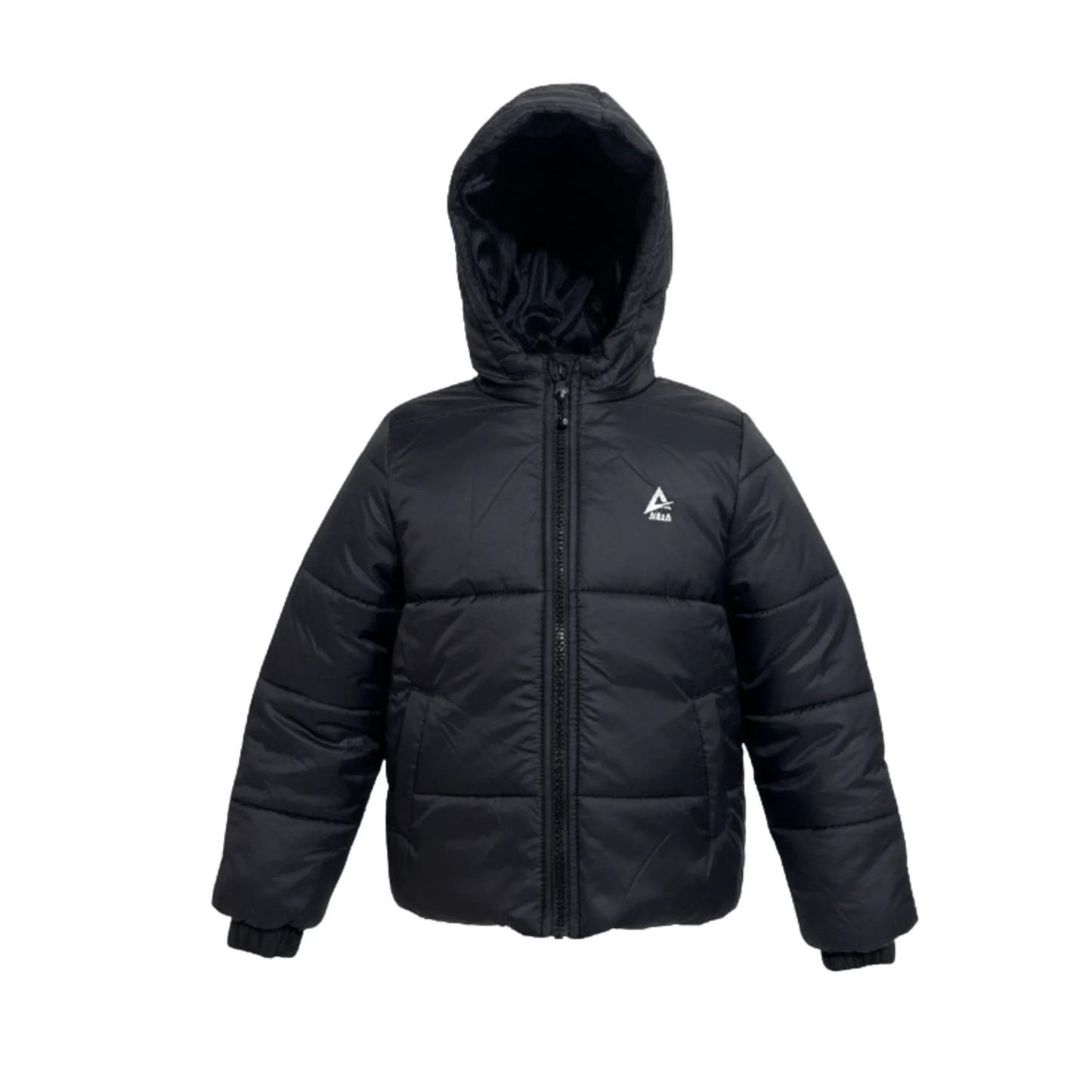 Boys Puffer Jacket – Hooded Quilted Winter Coat with Front Zip