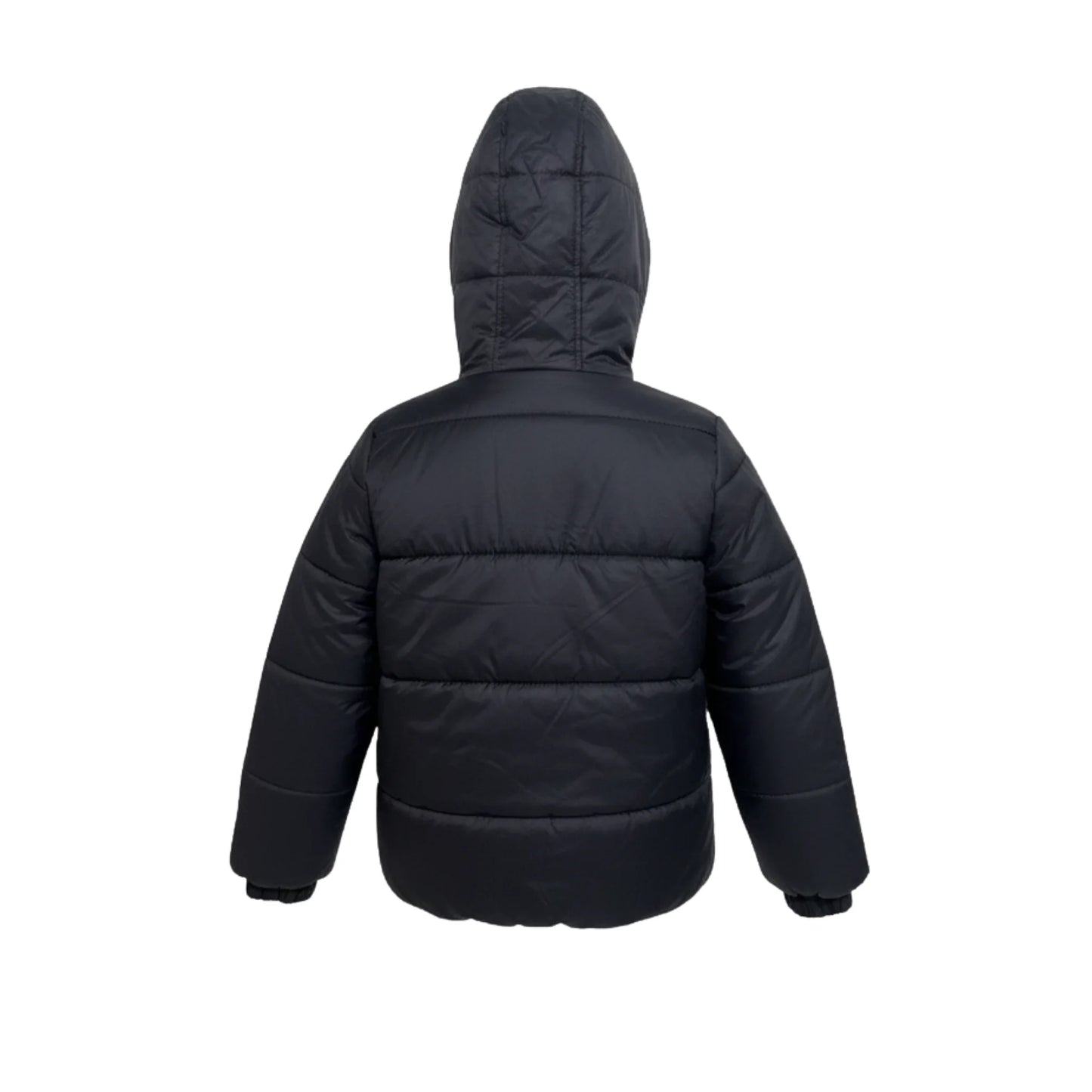Boys Puffer Jacket – Hooded Quilted Winter Coat with Front Zip