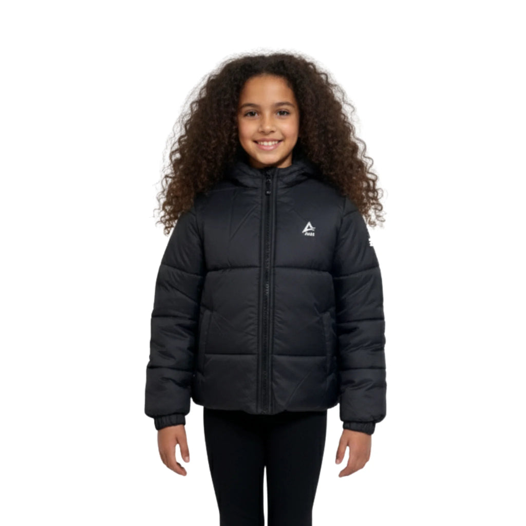 Girls Puffer Jacket â€“ Hooded Quilted Winter Coat with Front Zip | ANJA Sportswear