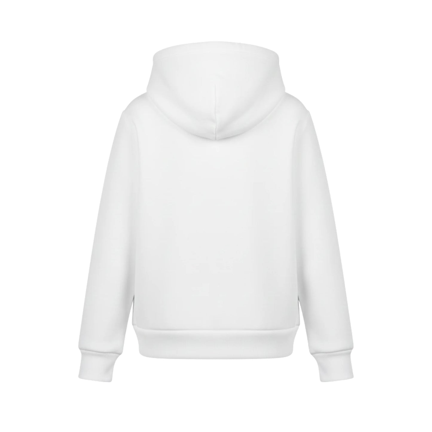 White hoodie on a white background