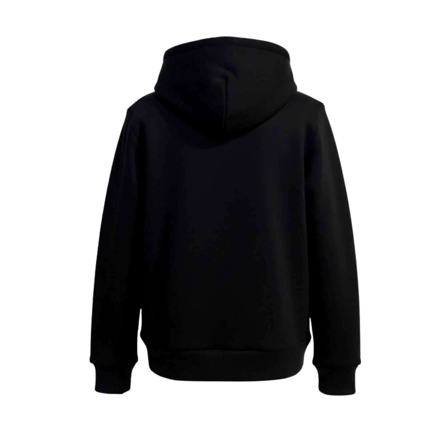 Black hoodie on a white background