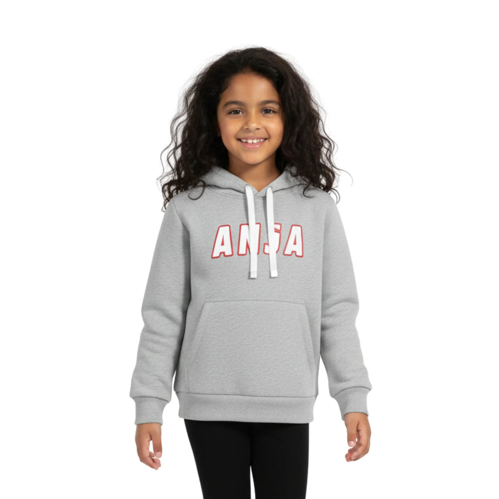 Girls Hoodie â€“ Anja Print Pullover Sweatshirt with Kangaroo Pocket | ANJA Sportswear
