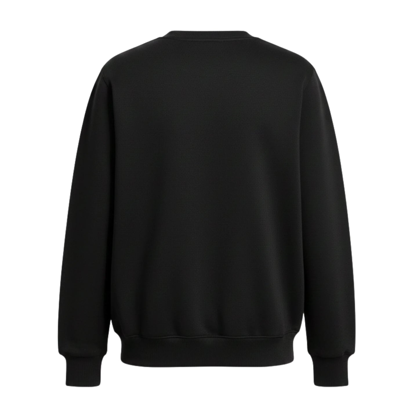 Black sweatshirt on a white background