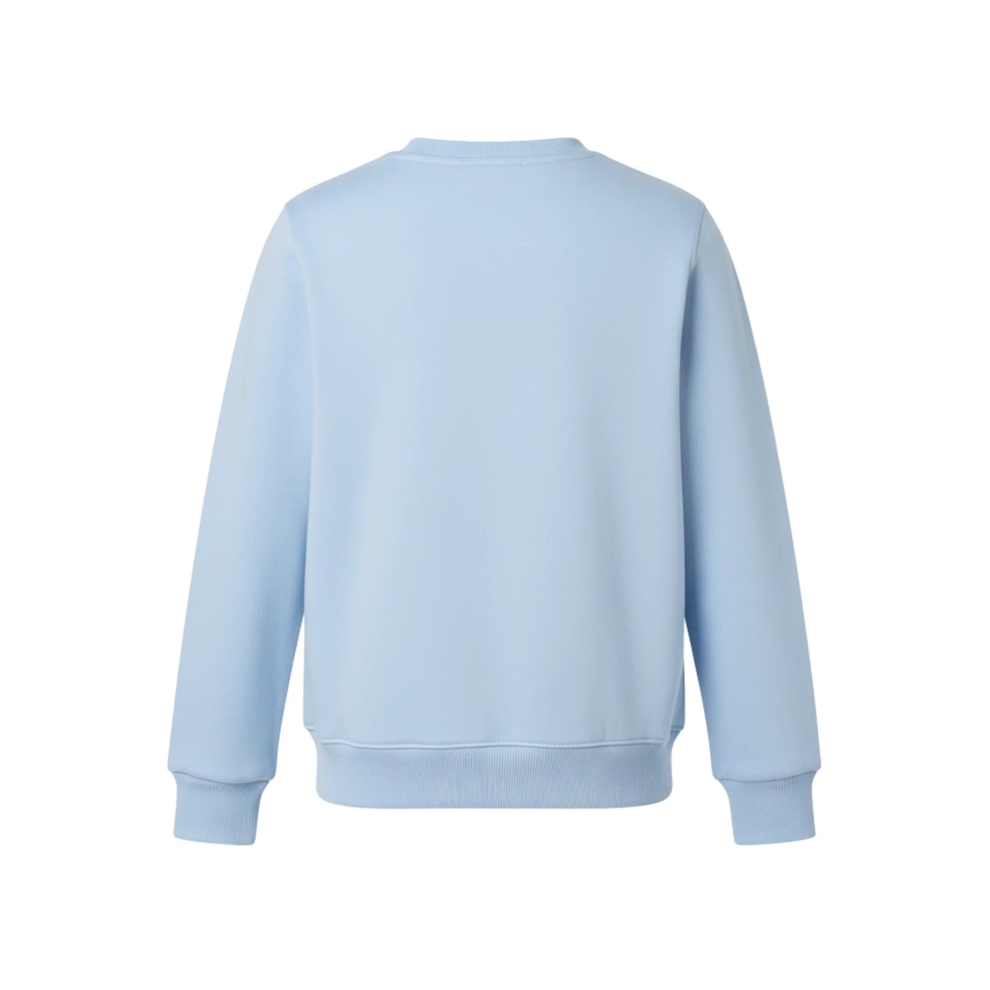 Light blue sweatshirt on a white background