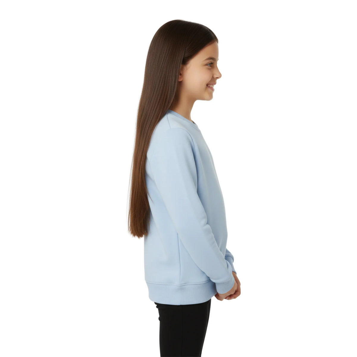 Girls Sweatshirt â€“ Classic Crewneck Pullover | ANJA Sportswear