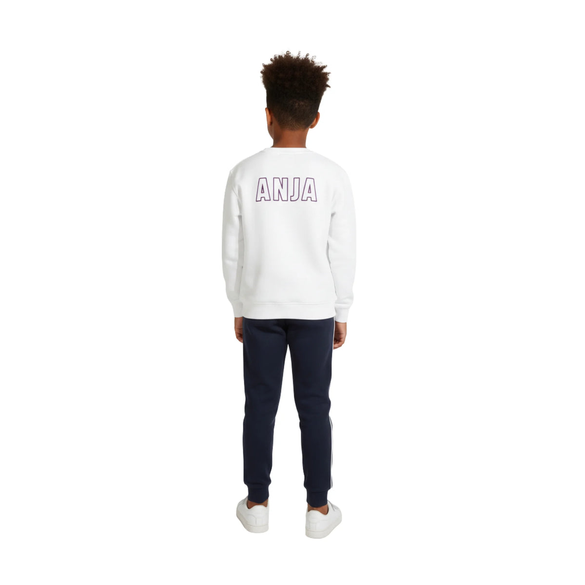 Boys Sweatshirt â€“ Anja Print Crewneck Pullover | ANJA Sportswear