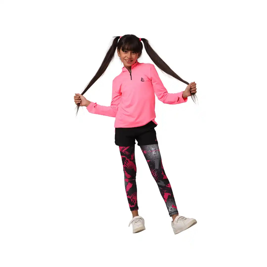 Pink Girls Sporty Set