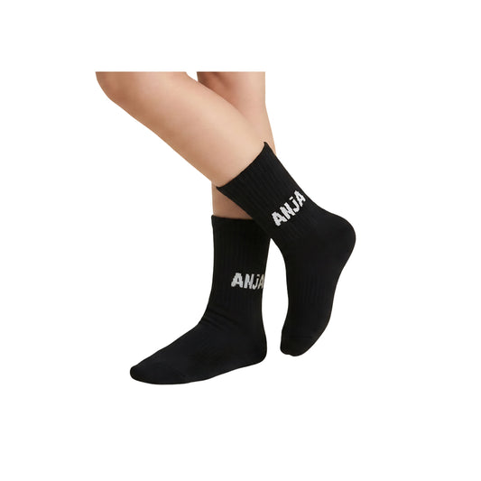 Crew Socks Black | ANJA Sportswear