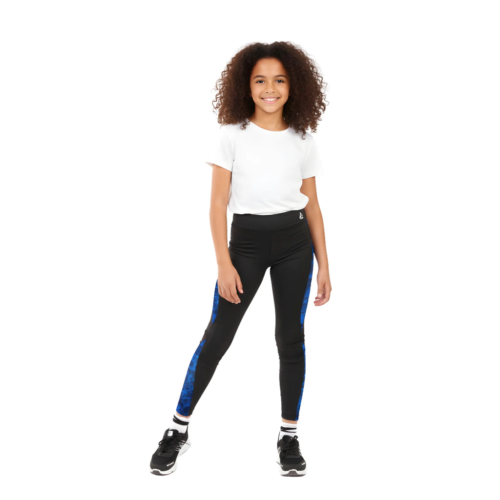 Girls Black and White Sport Leggings â€“ Athletic Stretch Fit | ANJA Sportswear